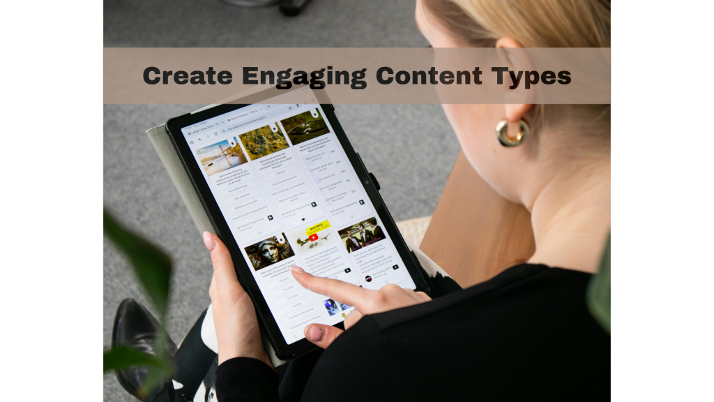 Marketers designing different social media content types such as videos, carousels, infographics, and stories to boost engagement.